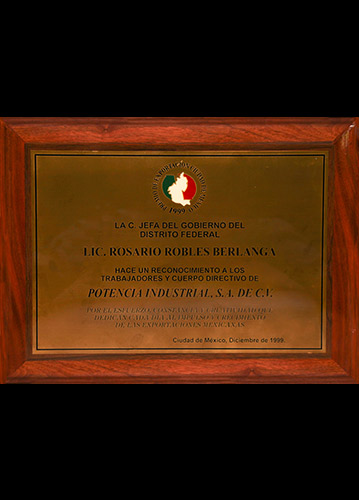 Premio de Exportación Ciudad de México 1999